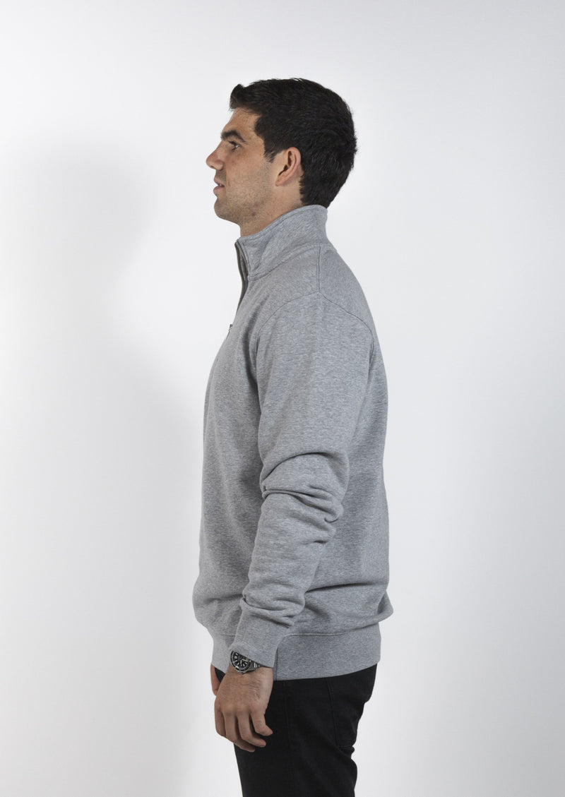Mendl Flinders 1/4 Zip Sweater Grey